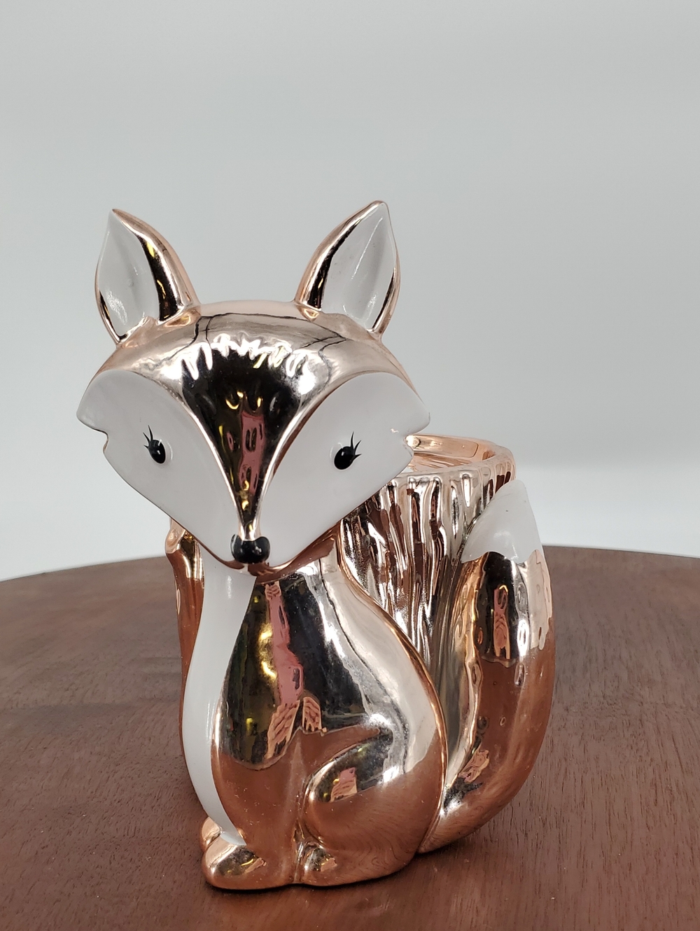 Bath & Body Works Rose Gold Fox 3-Wick Candle Holder